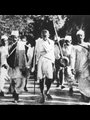 Gandhi during the Salt March, March 1930.