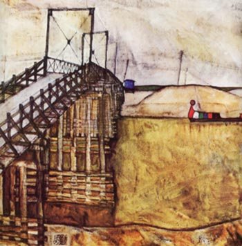 The Bridge painting by Egon Schiele