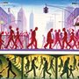 illustration of people walking on a NYC street