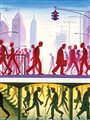 illustration of people walking on a NYC street