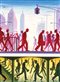illustration of people walking on a NYC street