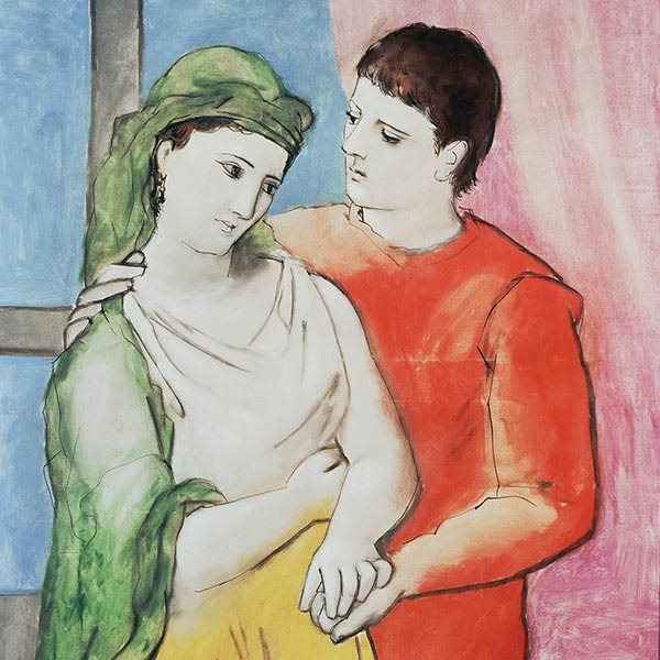 Picasso painting of husband and wife