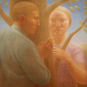 painting of man and woman
