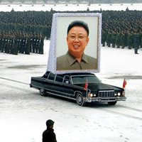 Kim Jong-il&rsquo;s funeral procession in 2011 in Pyongyang, North Korea.