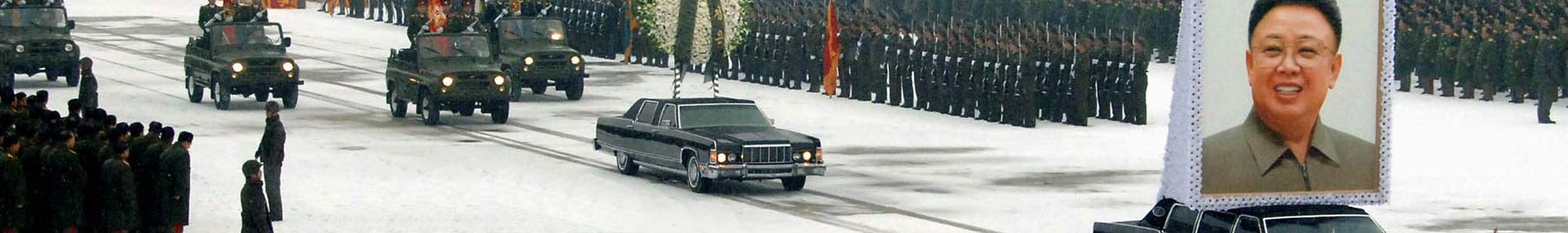 Kim Jong-il&rsquo;s funeral procession in 2011 in Pyongyang, North Korea.
