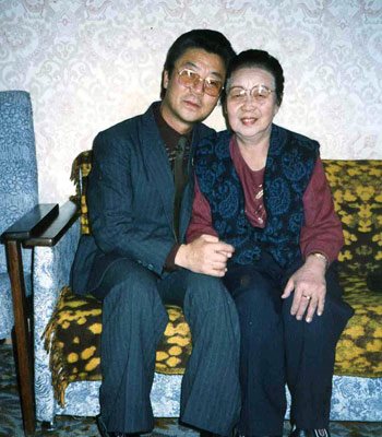 Reunited after forty-two years: the author and his sister in Moscow, 1991.