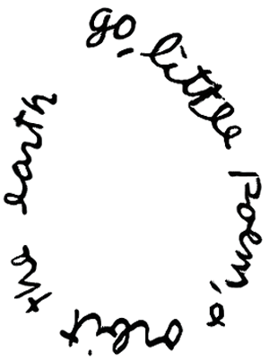 Image of orbital poem by Robert Lax