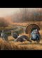 painting of turkeys
