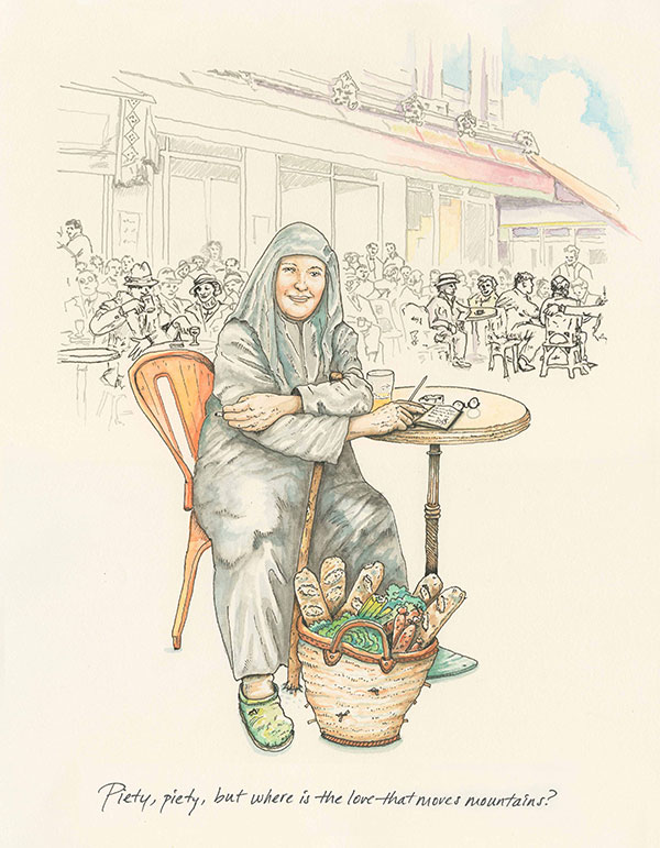 drawing of Mother Maria Skobtsova