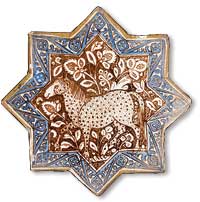 star shaped islamic mosaic pattern