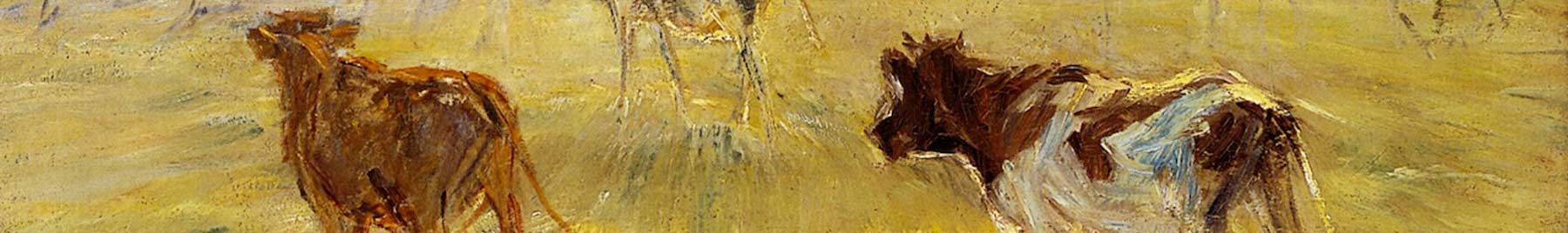 Detail of ‘Cattle Seen Against the Sun on the Island of Saltholm’ by Theodor Philipsen,1892