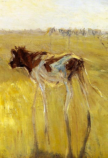 Detail of ‘Cattle Seen Against the Sun on the Island of Saltholm’ by Theodor Philipsen,1892