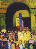 impressionistic painting of people gathering