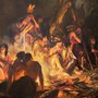 Detail from Zeisberger Preaching to the Indians, by Christian Schussele, 1862