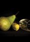 Fruit and a wineglass