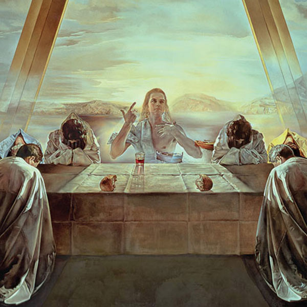 Detail from &lsquo;The Sacrament of the Last Supper&rsquo; by Salvador Dalí