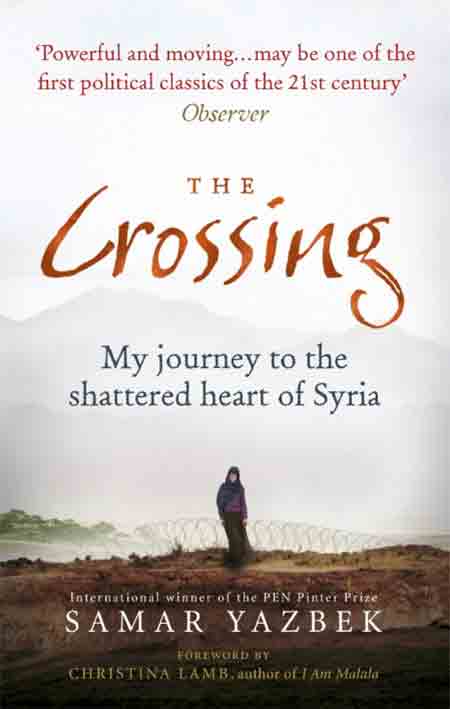The Crossing book cover - gray mountains with dark woman's figure in front