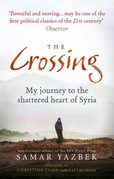 The Crossing book cover - gray mountains with dark woman's figure in front