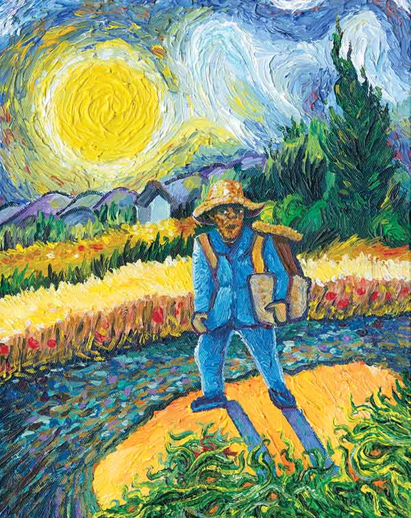 a painting of Vincent van Gogh