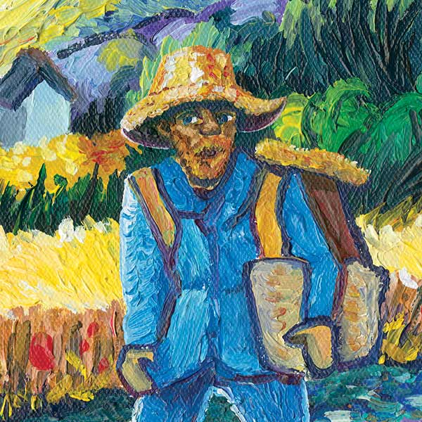 a painting of Vincent van Gogh