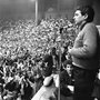 The nonviolent activist and priest Daniel Berrigan at Cornell University