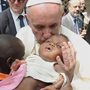 pope francis blessing a baby