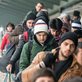 Middle Eastern refugees at the train station in Passau