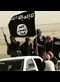 ISIS members with guns on trucks