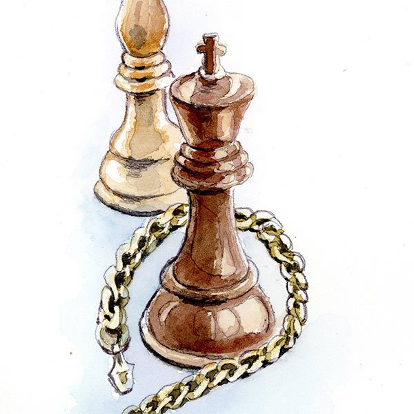 two chess men