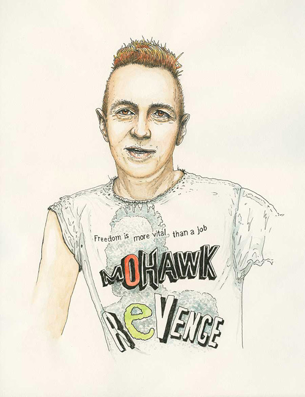 an illustration of Joe Strummer