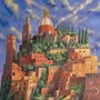 painting of a fantasy island 
