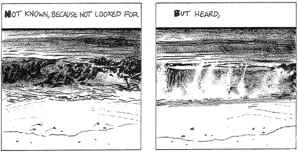 Julian Peters' artistic rendition of TS Elliot's poem Little Gidding