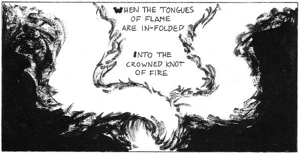 Julian Peters' artistic rendition of TS Elliot's poem Little Gidding