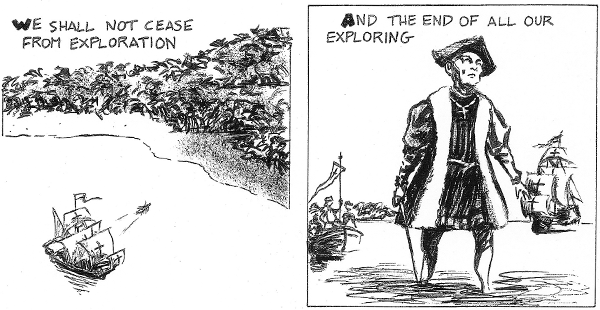 Julian Peters' artistic rendition of TS Elliot's poem Little Gidding