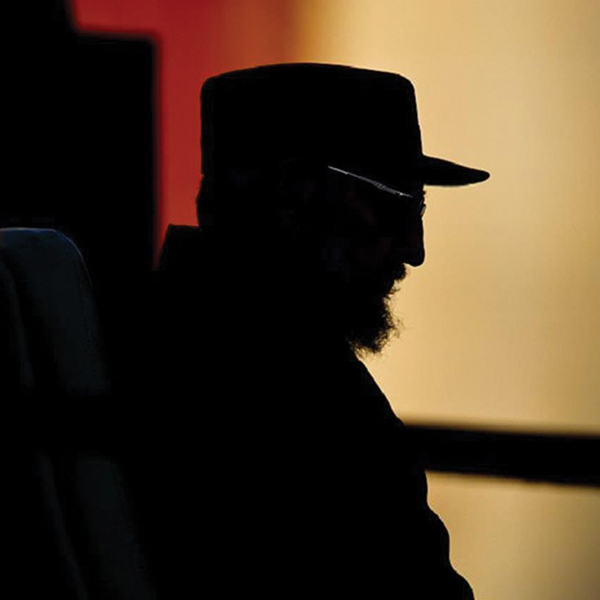silhouette of Fidel Castro
