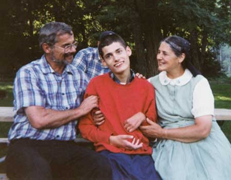 Duane with his parents