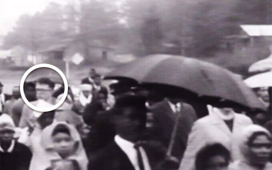 Johann Christoph Arnold bei der Beerdigung von Jimmie Lee Jackson, 1965
