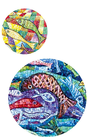 Mosaic detail from The Great Catch