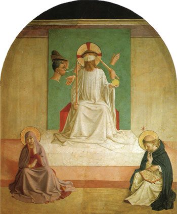 Fra Angelico, Mocking of Christ, fresco, Convent of San Marco, Florence, Italy.