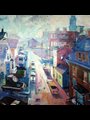 painting of a street