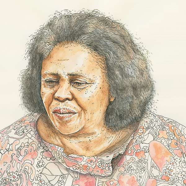 an illustration of Fannie Lou Hamer