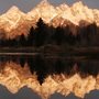 Grand Tetons snowcapped mountain range