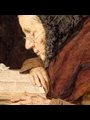 an old woman reading