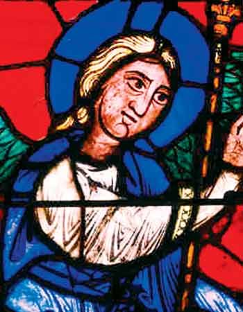 Detail from The Annunciation Window, Chartres Cathedral