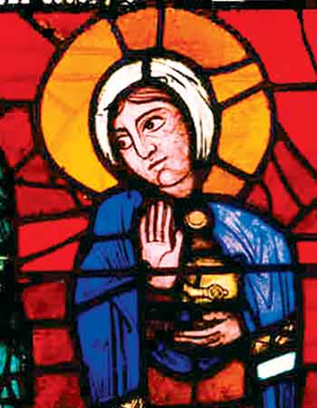 Detail from The Annunciation Window, Chartres Cathedral