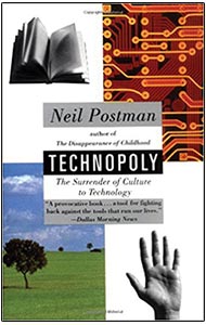 front cover, Technopoly: The Surrender of Culture to Technology