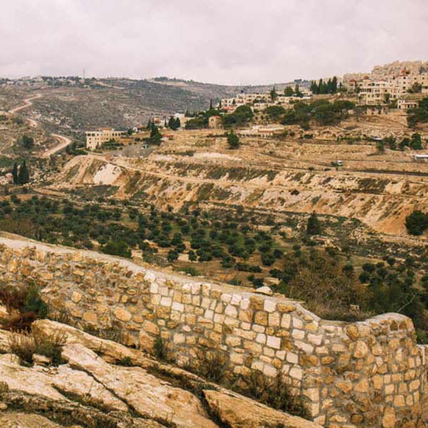 Shepherds’ fields near Bethlehem in Israel