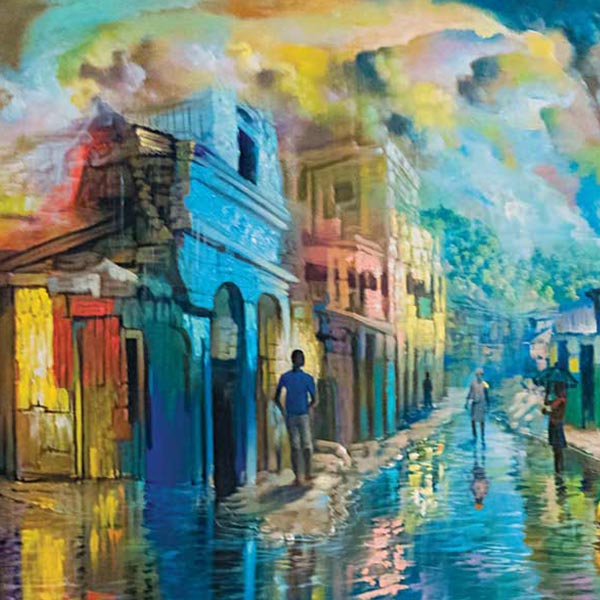 painting of a hurricane