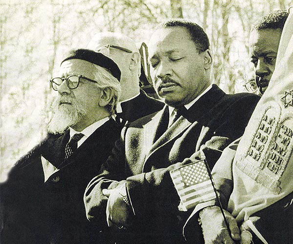 Heschel and King at Arlington National Cemetery, February 6, 1968