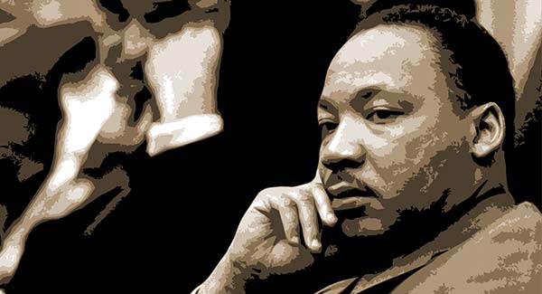 Martin Luther King Jr and Lyndon Johnson